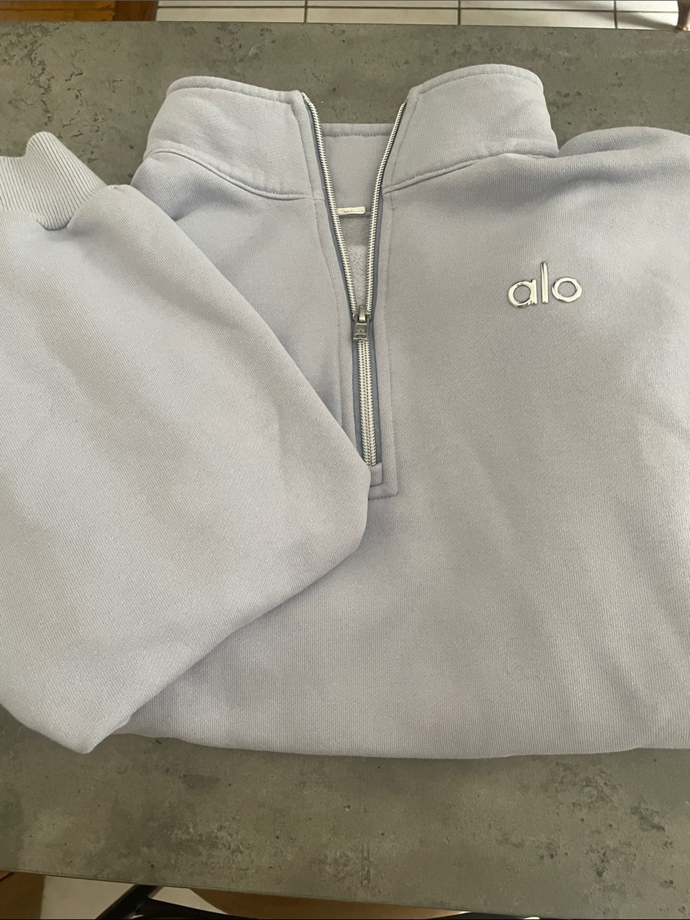 ALO Yoga Lavender Half-Zip Sweatshirt